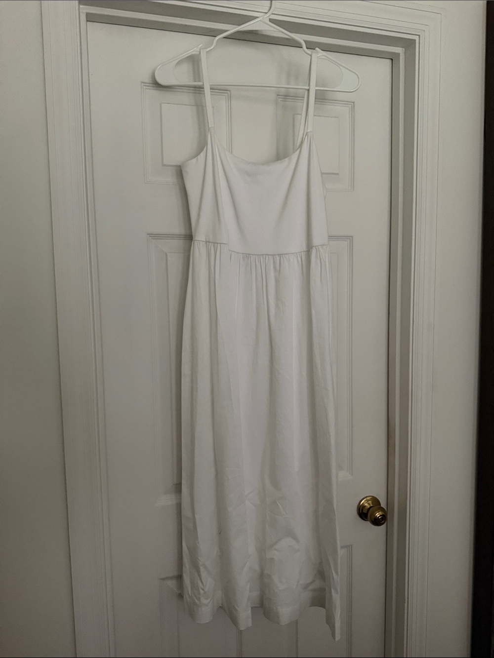 Old Navy White Spaghetti Strap Maxi Dress